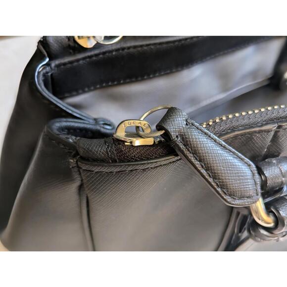 Coach Peyton Jordan Satchel Bag Black Saffiano Leather - Picture 5 of 9